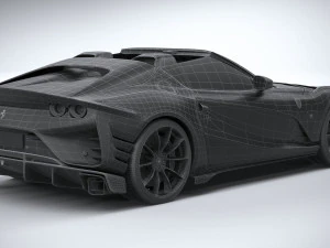 Ferrari 812 Competizione Aperta 2021 3D Model