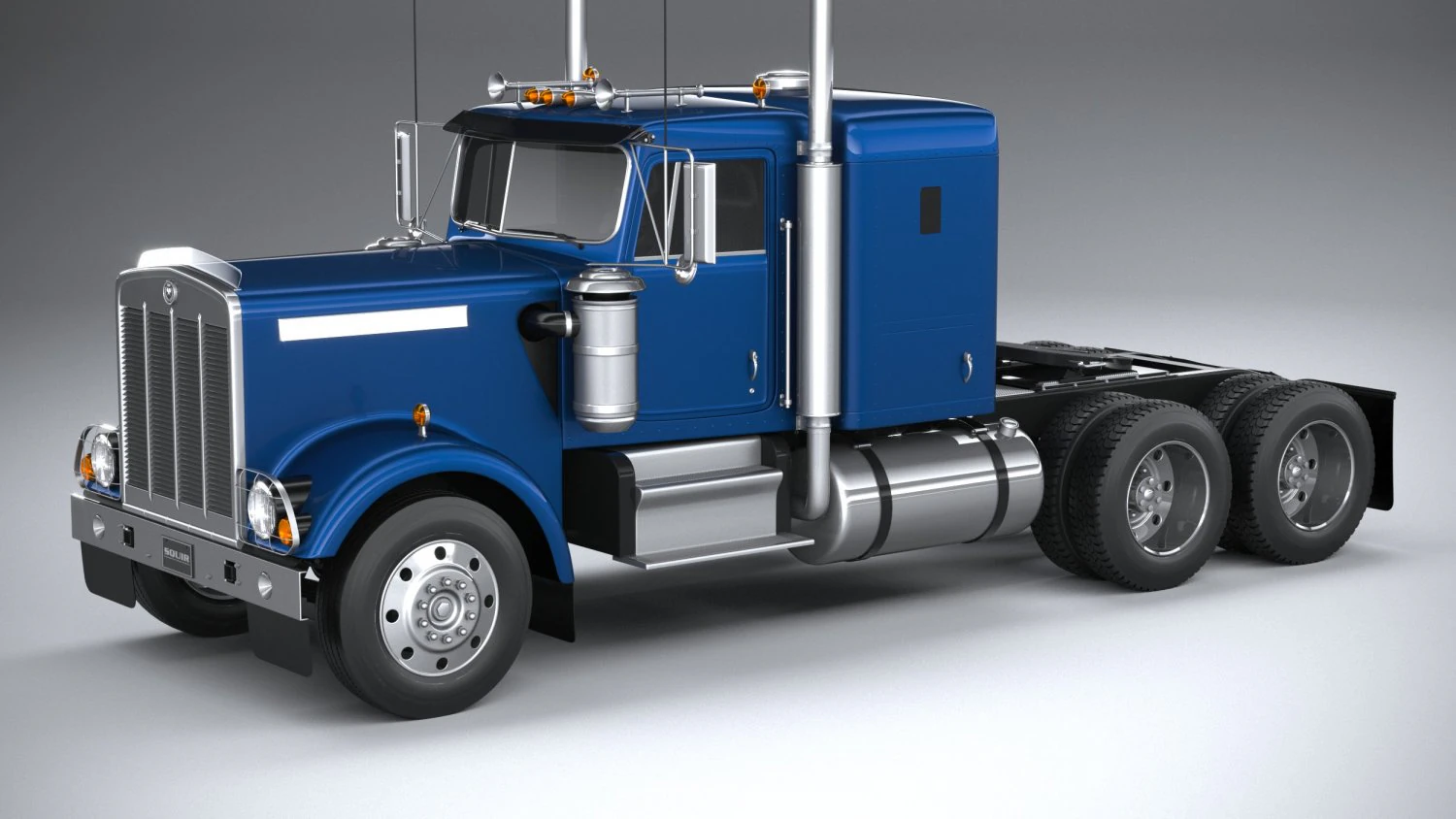 Generic American Truck USA 1980 3D Model .c4d .max .obj .3ds .fbx .stl .blend 