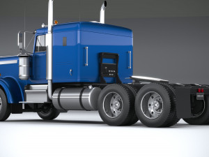 Generic American Truck USA 1980 3D Model
