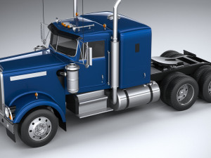Generic American Truck USA 1980 3D Model