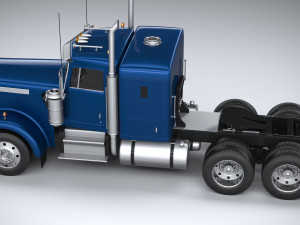 Generic American Truck USA 1980 3D Model