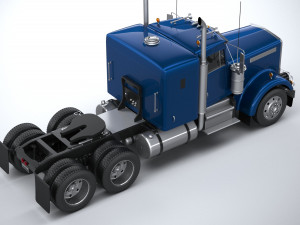 Generic American Truck USA 1980 3D Model