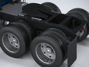 Generic American Truck USA 1980 3D Model