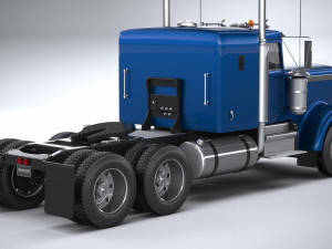 Generic American Truck USA 1980 3D Model