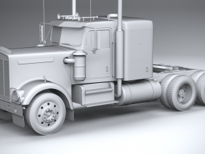 Generic American Truck USA 1980 3D Model