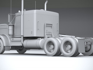 Generic American Truck USA 1980 3D Model