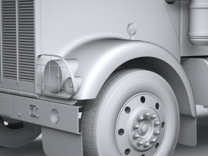 Generic American Truck USA 1980 3D Model