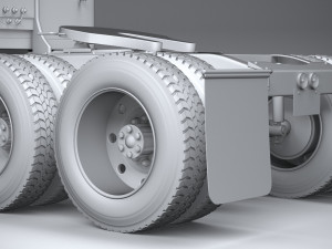 Generic American Truck USA 1980 3D Model