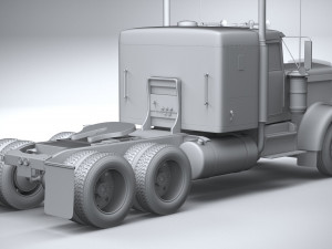 Generic American Truck USA 1980 3D Model