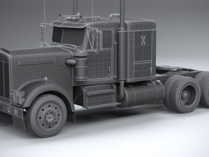 Generic American Truck USA 1980 3D Model