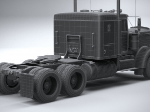 Generic American Truck USA 1980 3D Model