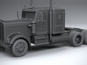 Generic American Truck USA 1980 3D Model