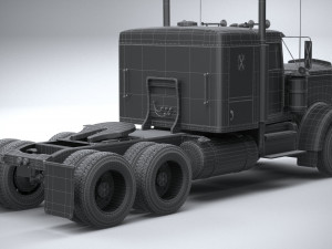 Generic American Truck USA 1980 3D Model