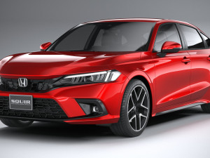 Honda Civic Hatchback 2022 3D Model