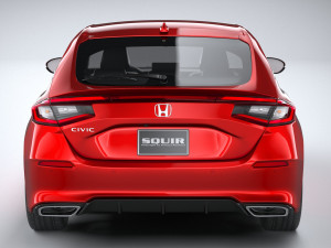 Honda Civic Hatchback 2022 3D Model