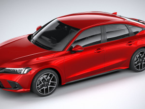 Honda Civic Hatchback 2022 3D Model