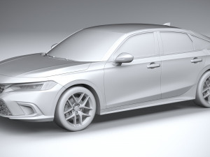 Honda Civic Hatchback 2022 3D Model