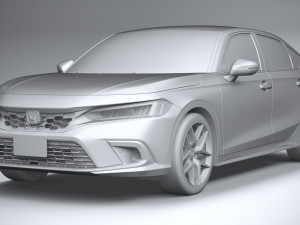 Honda Civic Hatchback 2022 3D Model