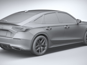 Honda Civic Hatchback 2022 3D Model