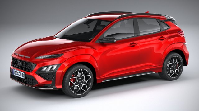 Hyundai Kona N 2021 Modelo 3D .c4d .max .obj .3ds .fbx .stl .blend