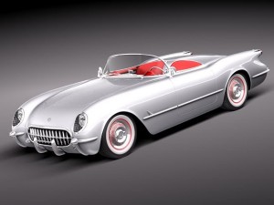 Chevrolet Corvette 1953 3D Model