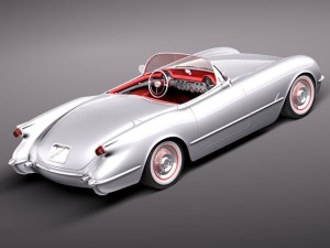 Chevrolet Corvette 1953 3D Modell