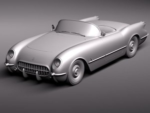 Chevrolet Corvette 1953 3D Modell