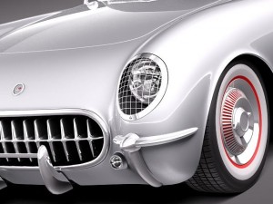 Chevrolet Corvette 1953 3D Modell