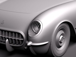 Chevrolet Corvette 1953 3D Modell