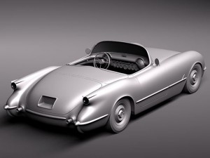 Chevrolet Corvette 1953 3D Modell
