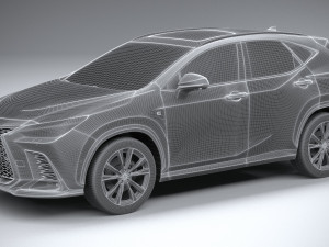 Lexus NX 300 F-Sport 2022 3D 모델