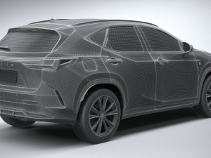Lexus NX 300 F-Sport 2022 3D 모델