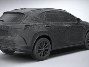 Lexus NX 300 F-Sport 2022 3D Model
