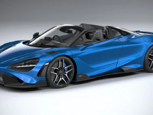 迈凯伦 765LT Spider 2022 年 3D 模型