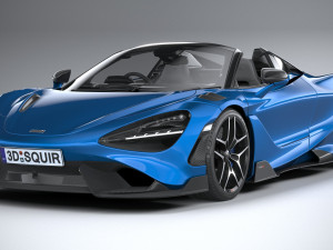 Mclaren 765LT Spider 2022 3D Модель