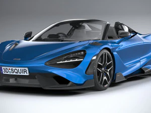 Mclaren 765LT Spider 2022 3D Model