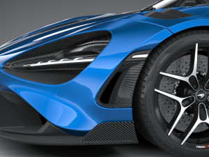 Mclaren 765LT Spider 2022 3D Модель
