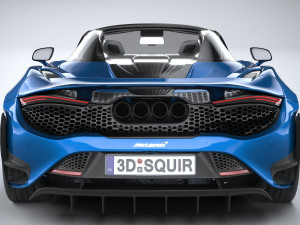 Mclaren 765LT Spider 2022 3D Модель