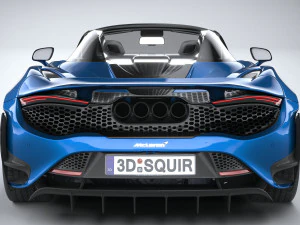 Mclaren 765LT Spider 2022 3D Model