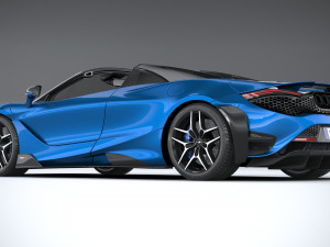 Mclaren 765LT Spider 2022 3D Модель