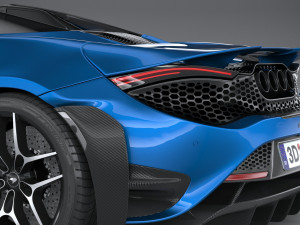 Mclaren 765LT Spider 2022 3D Модель