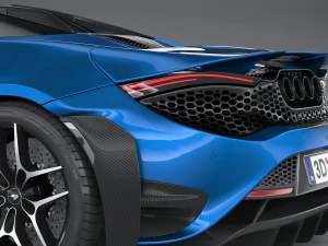 Mclaren 765LT Spider 2022 3D Model