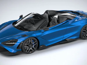 Mclaren 765LT Spider 2022 3D Model