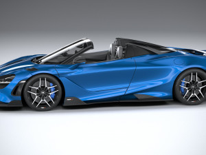 Mclaren 765LT Spider 2022 3D Модель