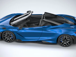 Mclaren 765LT Spider 2022 3D Model
