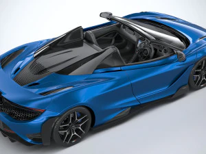 Mclaren 765LT Spider 2022 3D Model