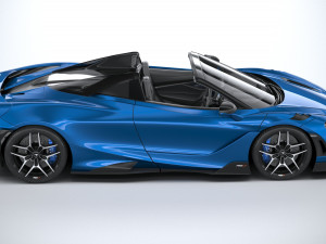 Mclaren 765LT Spider 2022 3D Модель