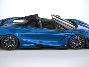 Mclaren 765LT Spider 2022 3D Model