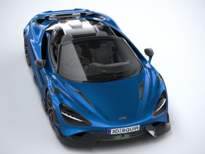 Mclaren 765LT Spider 2022 3D Модель