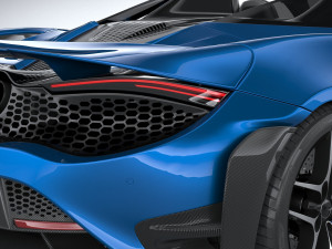 Mclaren 765LT Spider 2022 3D Модель